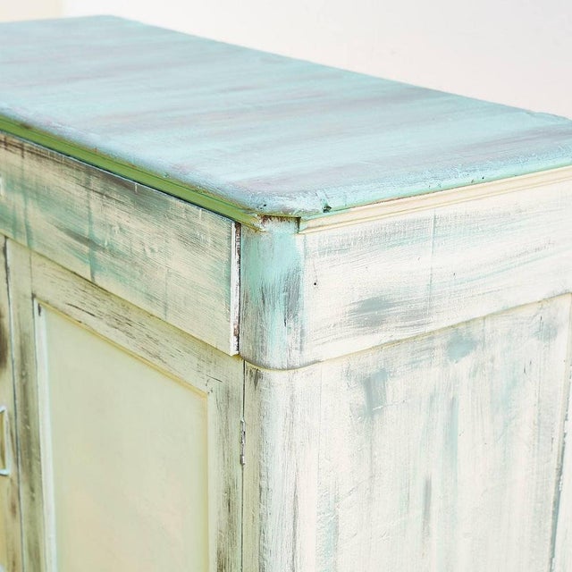 Handcrafted Pastel Green Sideboard For Sale - Image 4 of 18