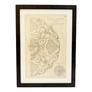 Mid-20th Century Architectural Pencil Drawing by Maison Jansen