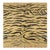Rug & Kilim’s Distressed Square Tiger Skin Rug in Gold, Black and Gray Tones For Sale