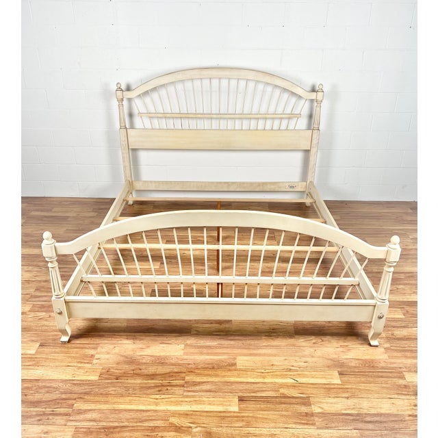 Ethan Allen Country French Wheatback King Bed Chairish