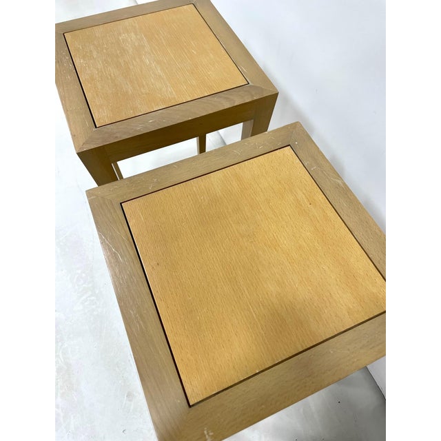 Wood 1990s Pair of Donghia Madrid Side Tables For Sale - Image 7 of 7