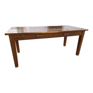 Vintage Mid Century Modern Library Desk Table For Sale