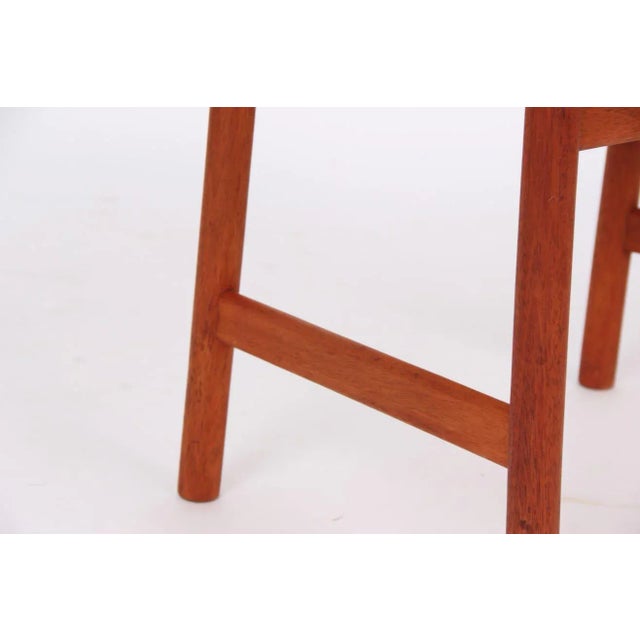 Black Model PP203 Mahogany and Black Leather Desk Chairs by Hans J. Wegner for PP Møbler, 1970s, Set of 4 For Sale - Image 8 of 15