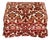Vintage Burgundy Red Cut Velvet Ottoman Pouff on Coasters For Sale