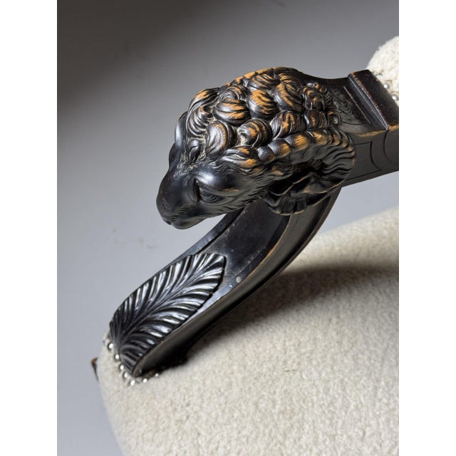 French Sofa with Ram Heads, 19th Century For Sale - Image 15 of 18