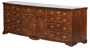 Large George I Oak Dresser, England, 1720s