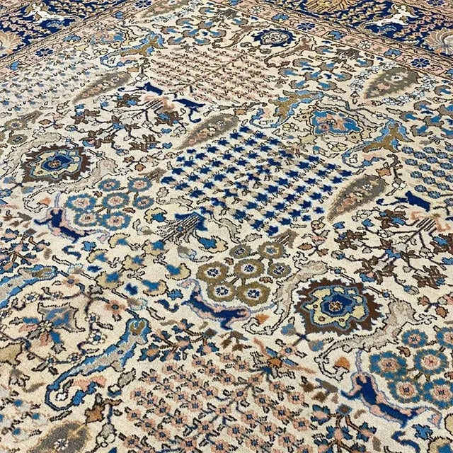 1940s Persian Tabriz Area Rug 8'4"x 12'0" For Sale - Image 10 of 11