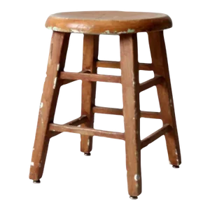 Vintage Low Wooden Stool