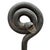 Black Pair of Hand-Wrought Iron Serpent Andirons, Early 20th Century For Sale - Image 8 of 15