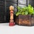 Distinctive Japanese wooden kokeshi dating from around 1980, crafted by Moriharu Kitayama, an artisan of the Tsugaru...
