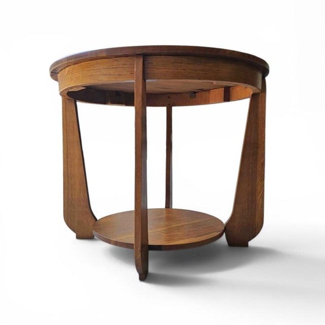 Art Deco Oak Side Table, 1930s For Sale - Image 11 of 16