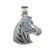 Contemporary Large Alonzo Mariano Navajo sterling horse head pendant For Sale - Image 3 of 9