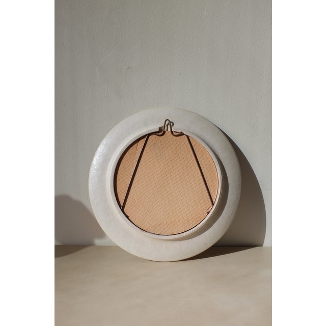 1950s Danish Mid-Century Ceramic Wall Mirror For Sale - Image 5 of 6