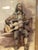 Spanish Guitarist Watercolor 58 x 42 cms Size Will wrap and ship safely.