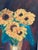 Otto Hansén, Sunflowers, 1950s, Oil on Canvas, Framed For Sale - Image 6 of 18