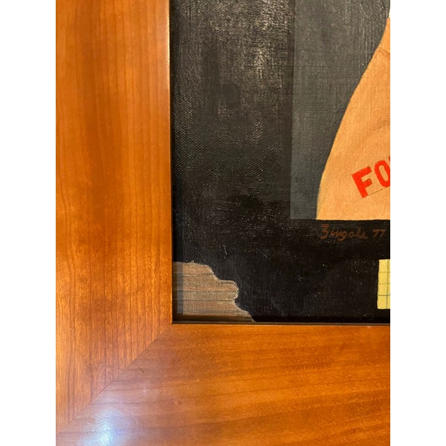 Mid 20th Century Larry Zingale Original Acrylic Painting of New York Mobster Abraham Friedman Wanted Poster For Sale - Image 11 of 12