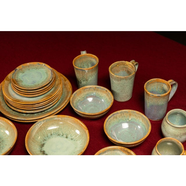 Vintage Pigeon River Pottery "Ownby" Dinner Service Set - 36 Pieces For Sale - Image 11 of 18