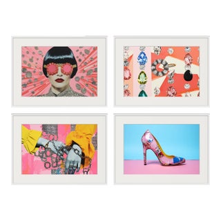 Set of 4 - 36" X 24" - Unframed Limited Edition Photograph Prints - 'Girls & Diamonds'' - Fashion Series'#1 For Sale