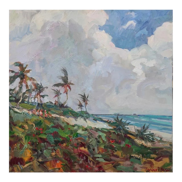 "Sunday Morning" Contemporary Impressionist Landscape Oil Painting by James P. Kerr For Sale