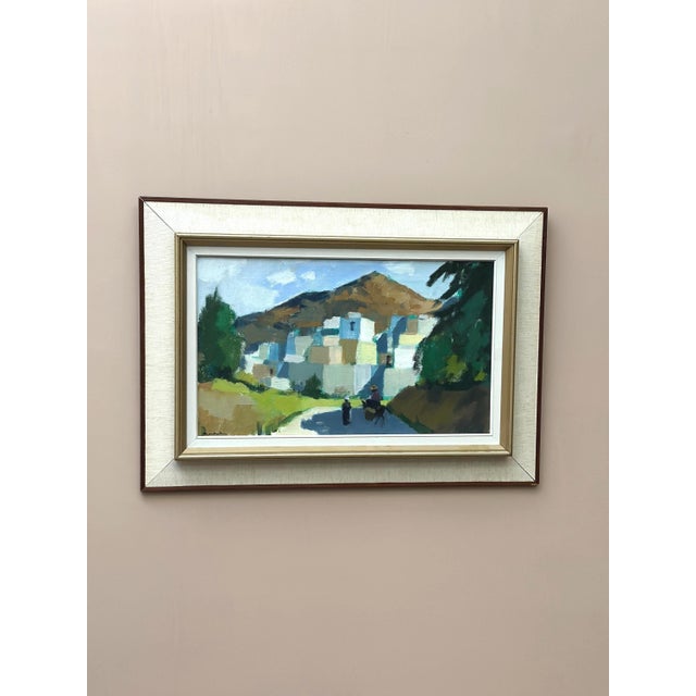 Stig Wernheden, Bergsby, Crete, 1960s, Oil on Canvas, Framed For Sale - Image 17 of 17