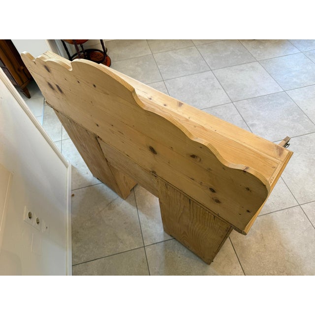 Rustic Art Nouveau Desk in Natural Wood, 1890s For Sale - Image 10 of 12