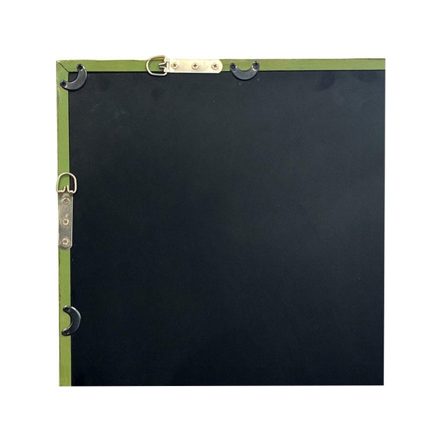 Willow Scalloped Mirror Green For Sale - Image 9 of 11