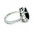 Traditional Natural Tourmaline Diamond Ring 14k W Gold 4.2 TCW Certified For Sale - Image 3 of 16
