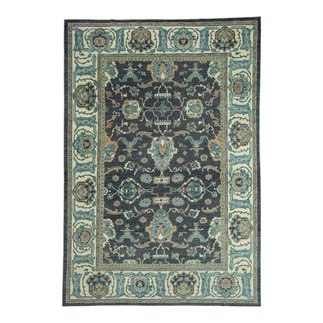 Turkish Oushak Antique Look Rug 9'3" x 13'4" #20062 For Sale