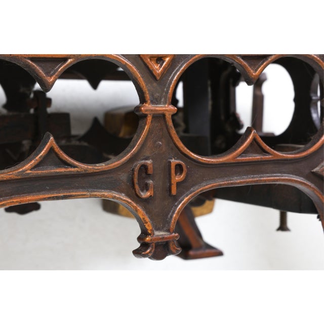 Brown Antique Cast Iron Baby Scale For Sale - Image 8 of 13