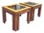 Vintage Pair of Side or Accent End Tables Wood and Glass in Baker Style For Sale