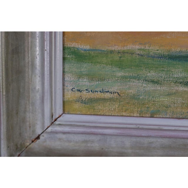 C. W. Sundman, Ocean View, 1960s, Oil on Canvas, Framed For Sale - Image 11 of 18