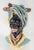 We are selling this attractive art pottery Majolica Faience style figure. This attractive black figure might be an African...