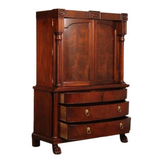 Polo Ralph Lauren Empire Style Mahogany Armoire For Sale