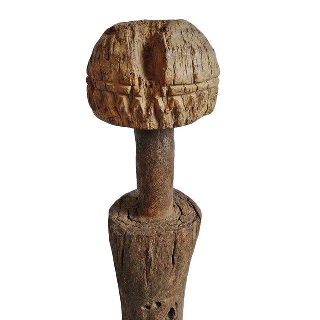 Early 20th Century Antique African Dogon Property Post Marker For Sale - Image 5 of 9