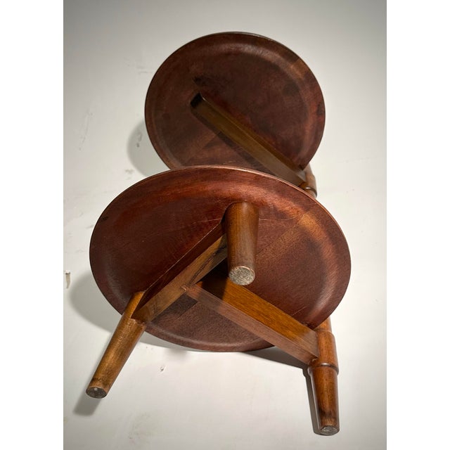 Brown Danish Modern Drinks Table by Edmund Jorgensen, 1950's For Sale - Image 8 of 12