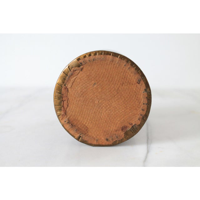 Brown Vintage Pencil Holder For Sale - Image 8 of 8