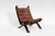 Original Focus sling-type lounge chair, manufactured by Bramin Møbler in the 1970s. The chair contains a dark brown colour...