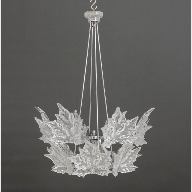Lalique Lalique Champs-Elysees Two-Tier Chandelier For Sale - Image 4 of 18