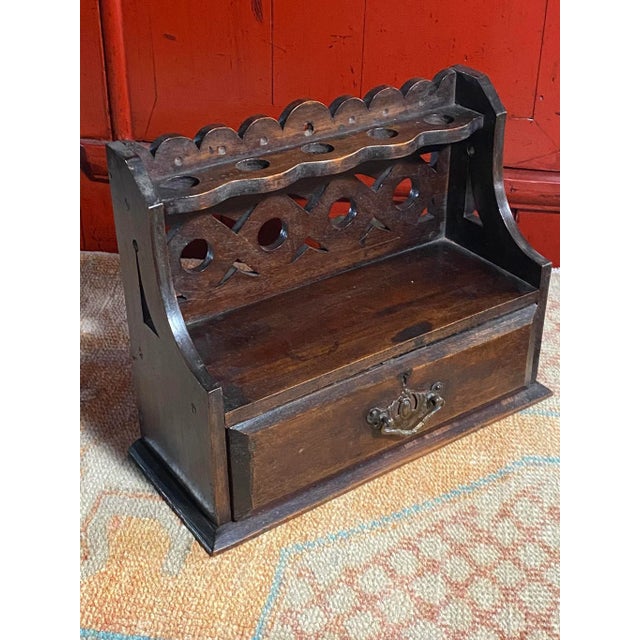 Late 19th Century Late 19th Century English Pipe Cabinet With 4 Pipes For Sale - Image 5 of 13