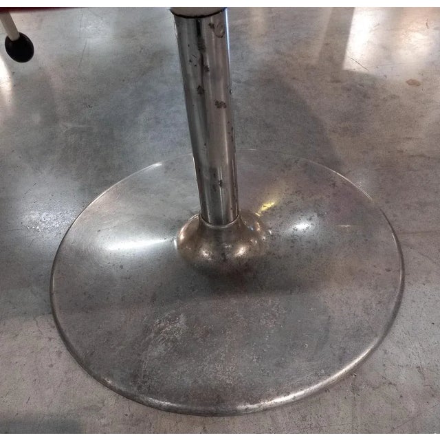 Vintage Red Armchairs, Set of 4 For Sale - Image 3 of 8