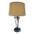 Late 20th Century Three-Light Wrought Iron Bronze Candlestick Table Lamp For Sale