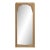 Circa 1920 French Art Nouveau Natural Wood Wall Mirror, Tall Format For Sale