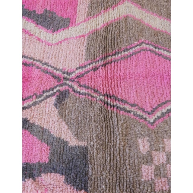 2020s Moroccan Small Modern Wool Rug - 5.3 X 3.6 Ft For Sale - Image 5 of 9