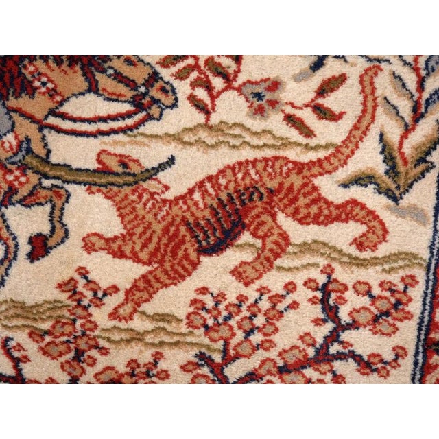 Small Rug with Hunting Motif For Sale - Image 3 of 7