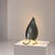 Italian table lamp from the 1970s, crafted from brass, with an elegant sculptural leaf shape in the style of Tommaso...