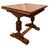 Mid 20th Century Vintage Rustic American Style Solid Oak Trestle Dining Table For Sale - Image 5 of 11