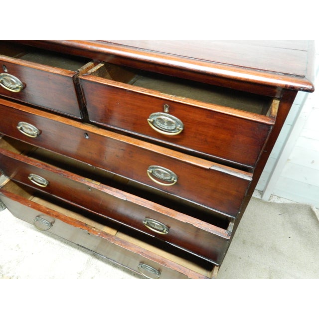 Brown Victorian Mahogany Chest of Drawers, 1890s For Sale - Image 8 of 18