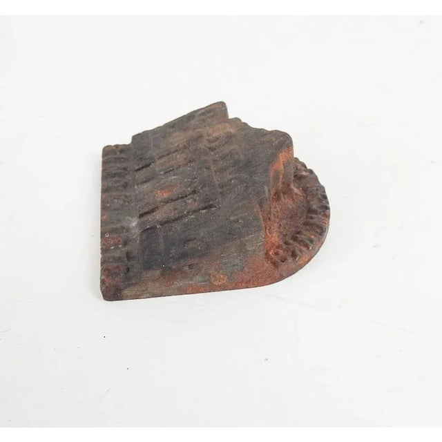 1970s Vintage 1973 Alamo Iron Works Cast Iron Advertising Paperweight For Sale - Image 5 of 6