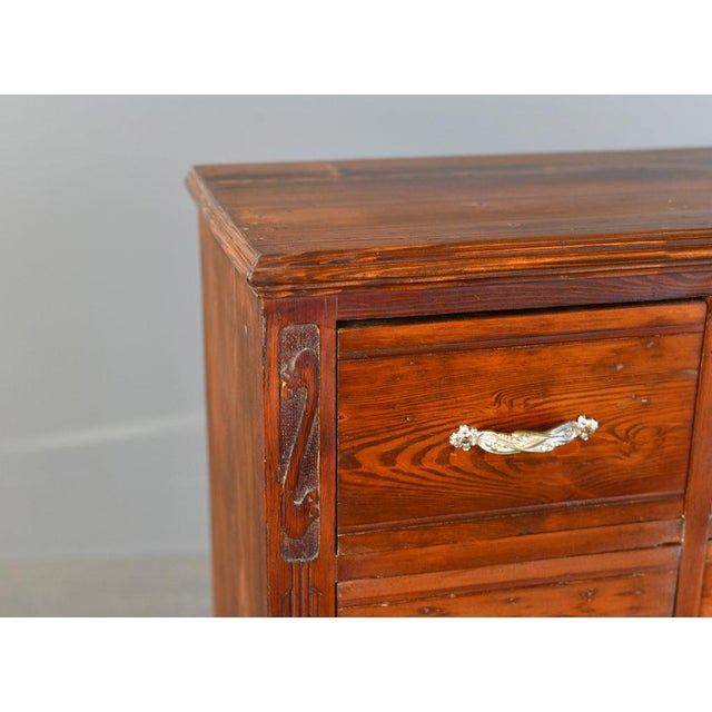 Art Nouveau Ironmongers Drawers, 1910s For Sale - Image 3 of 10