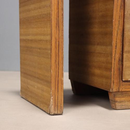 Vintage Bedside Table in Exotic Woods Veneer, 1930s For Sale - Image 6 of 10